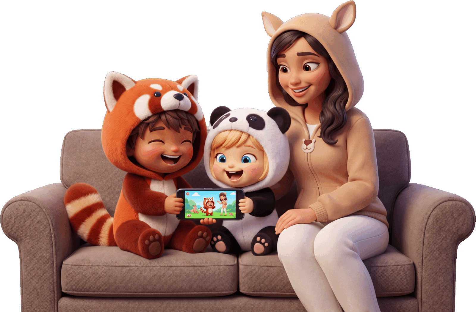A family using Helm together in family-safe mode