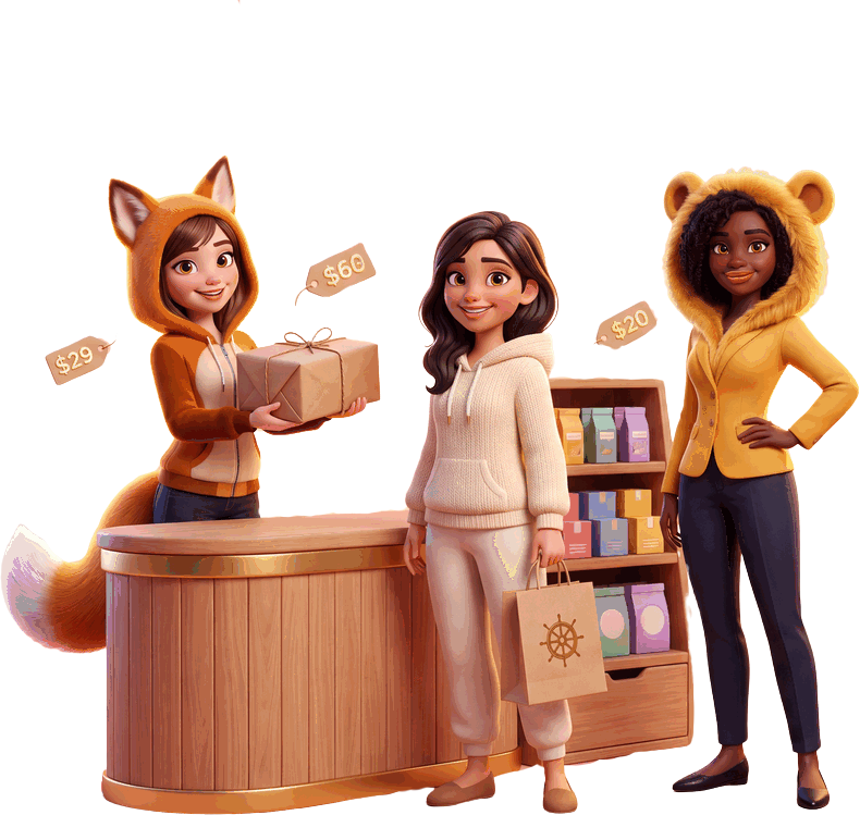 A Helm creator storefront ready for live social shopping